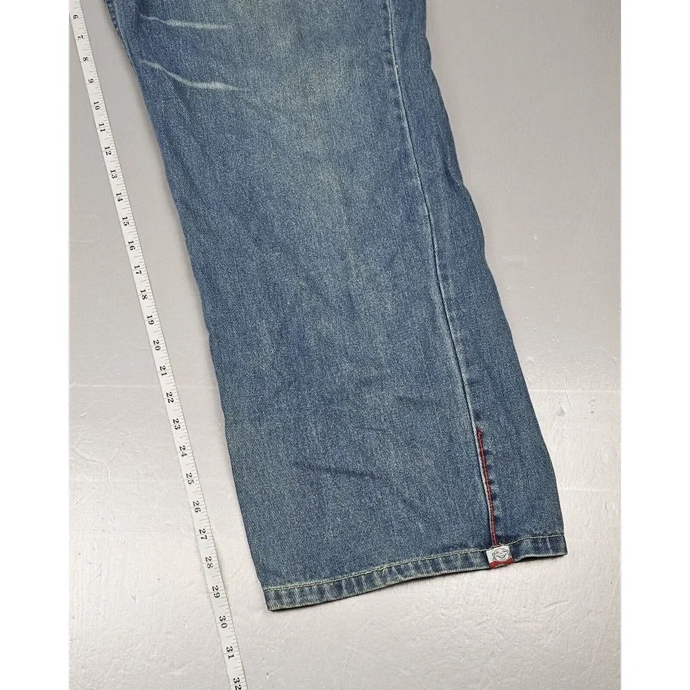 Hypnotic Genes Jeans Mens 40x30. Vintage Y2K Baggy Hip Hop‎ Blue Denim.